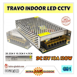 Power Supply Trafo LED CCTV DC 12V 10A | 120W (Standard Quality)